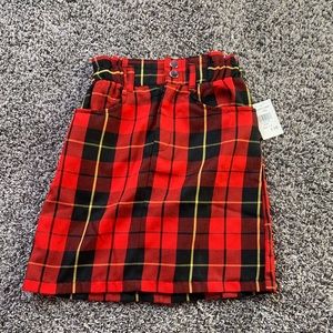 Girls Plaid skirt